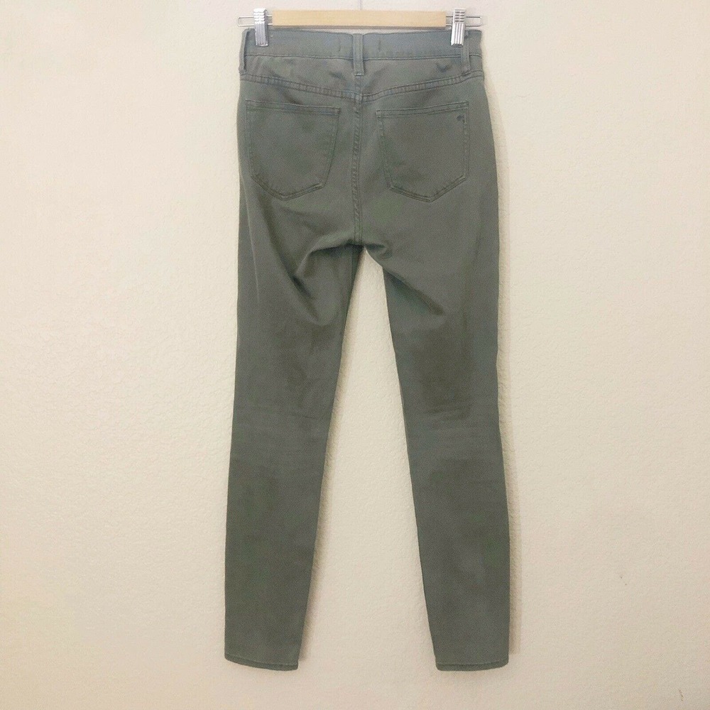 Madewell Jeans Jeggings High Riser Skinny Olive Green Sz 25 Stretchy Denim - Picture 4 of 8